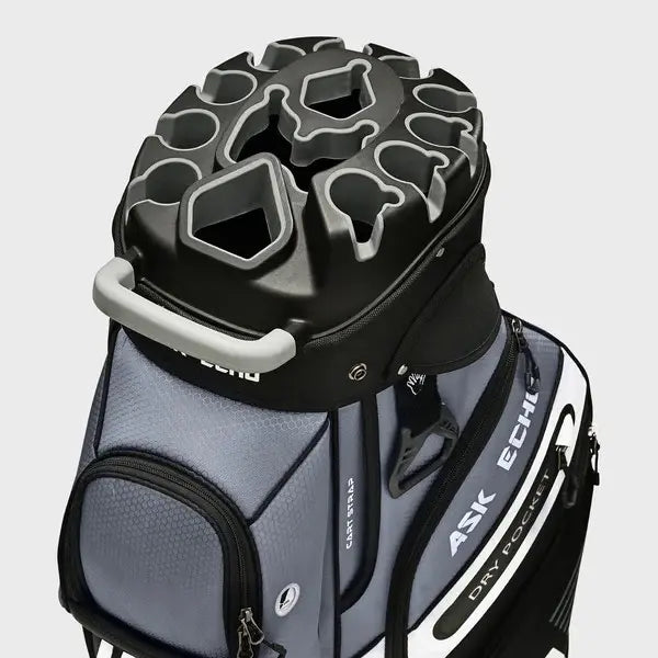 Ask Echo T-Lock 14-Way Golf Cart Bag with Full-Length Dividers & Large Cooler