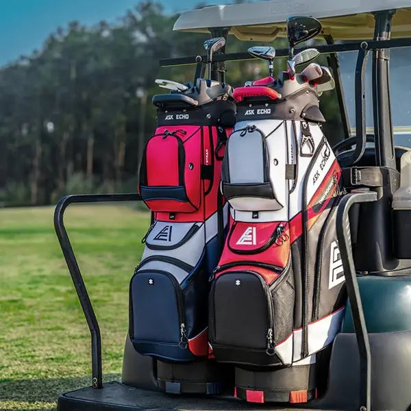 Ask Echo T-Lock 14-Way Golf Cart Bag with Full-Length Dividers & Large Cooler
